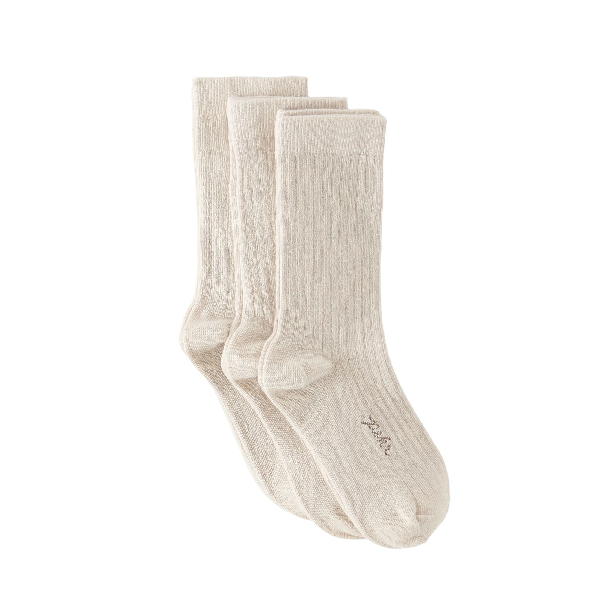 Pehr-Kids Crew Socks 3 - Pack-Natural Set-1