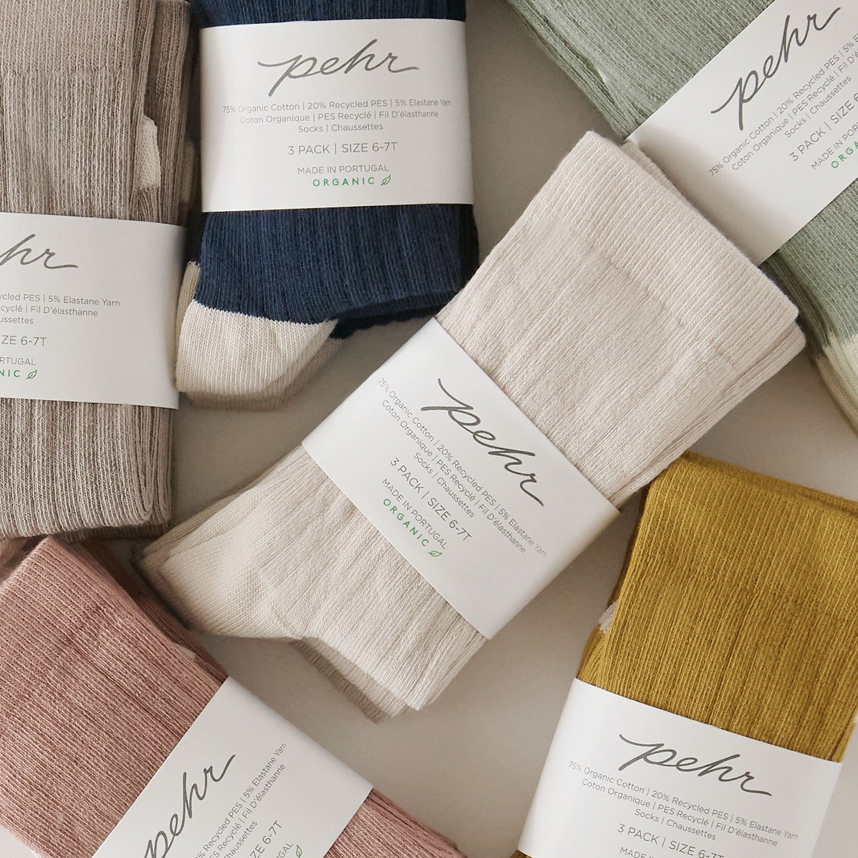 Pehr-Crew Socks 3 - Pack-Ink Set-3