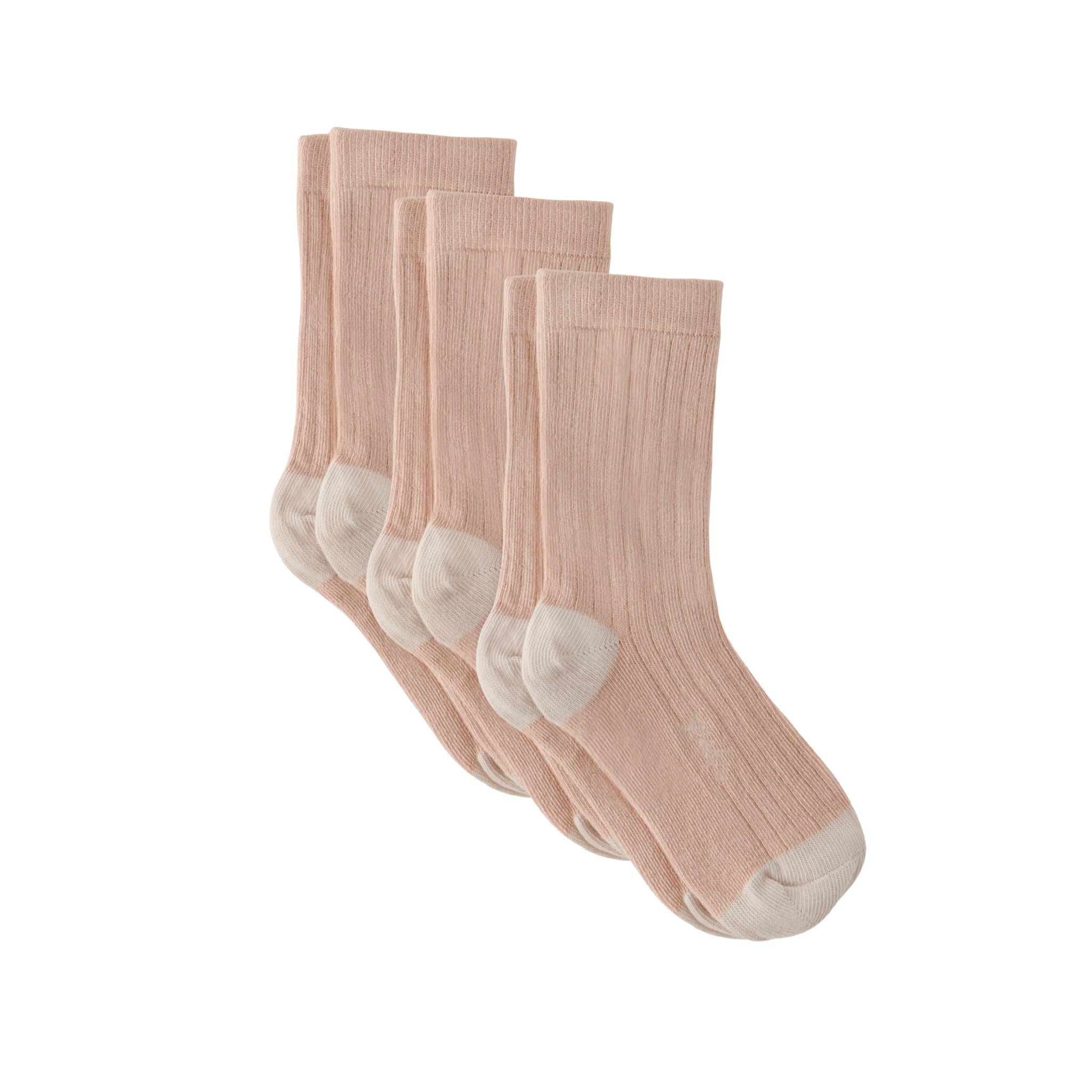 Pehr-Crew Socks 3-Pack-Blush Set-1