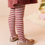 Pehr-Striped Ribbed Tights with Grips-Soft Peony - Mulberry Stripe-3
