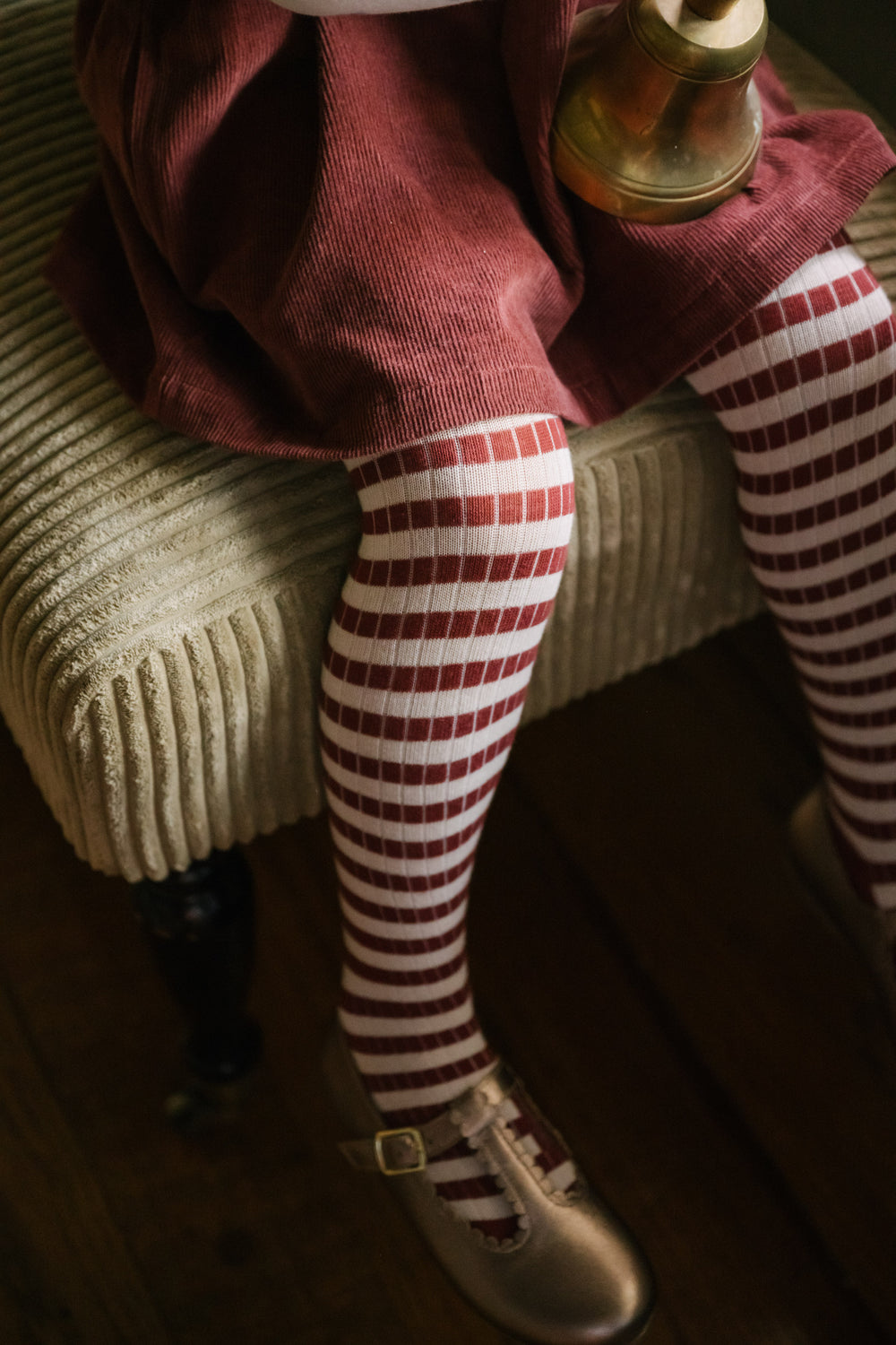 Kids Striped Ribbed Tights Tights Pehr Canada   