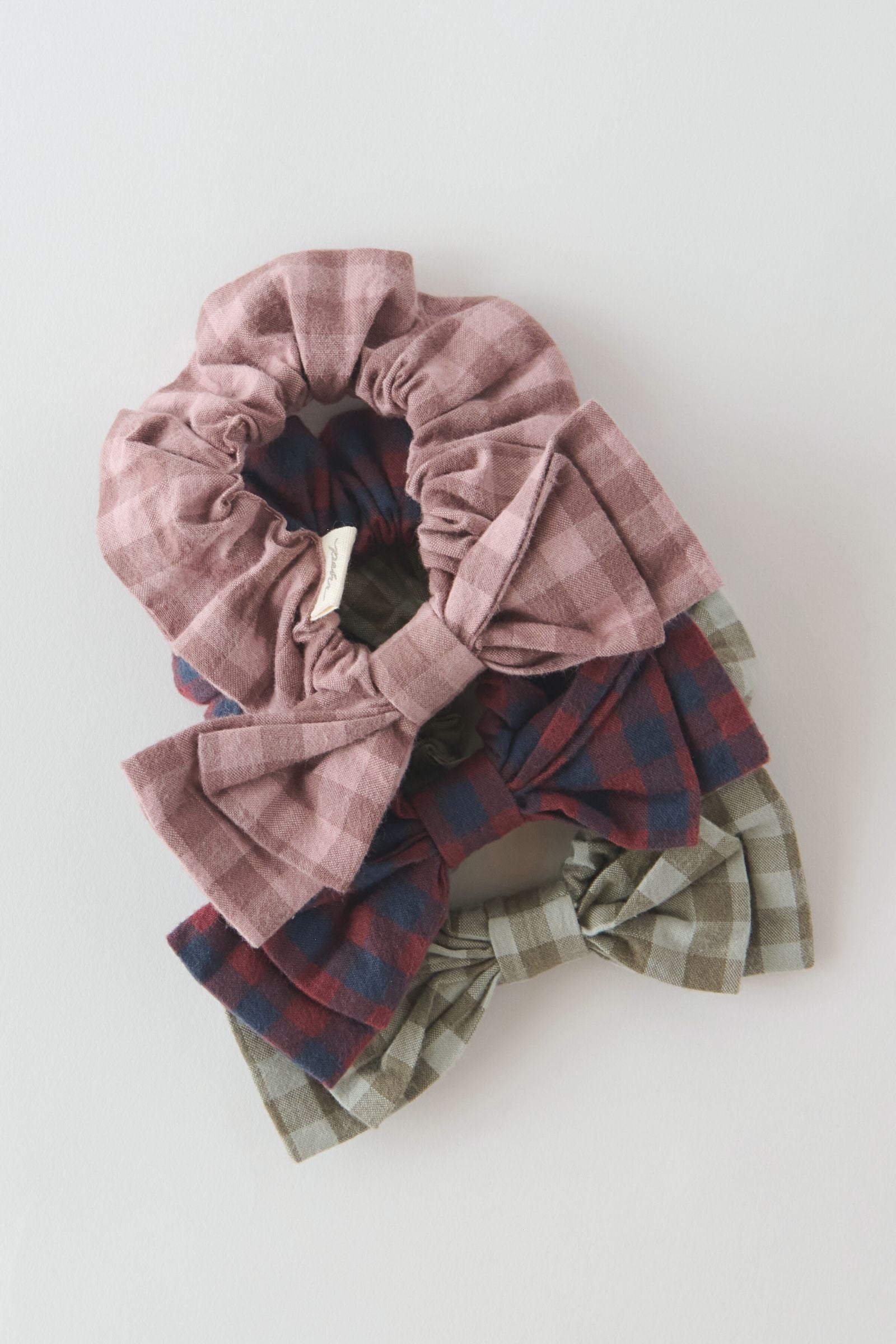 Pehr-Flannel Hair Bow-Mulberry/Ink-3
