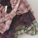 Pehr-Flannel Hair Bow-Thistle/Light Thistle-2