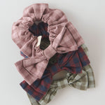 Pehr-Flannel Hair Bow-Thistle/Light Thistle-3