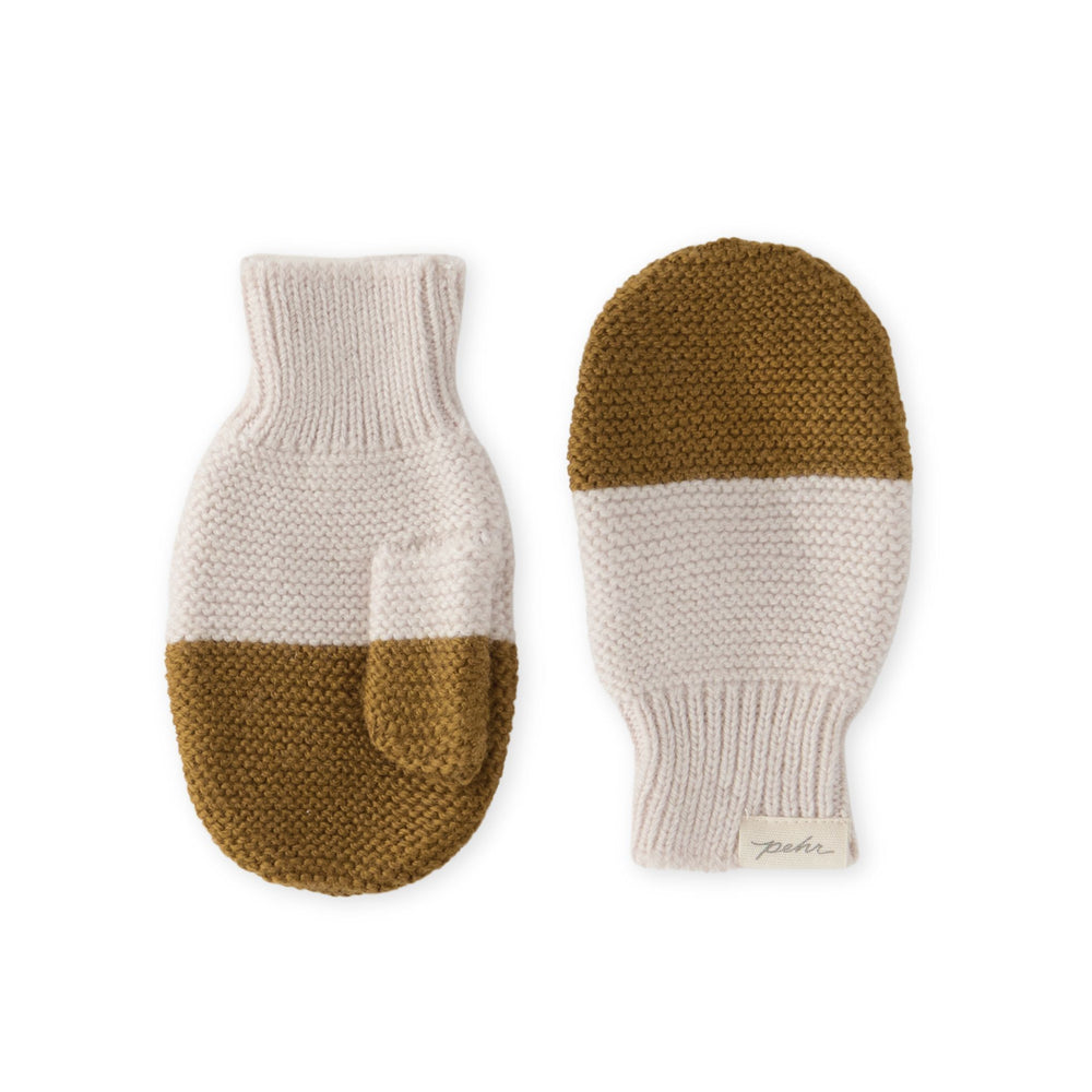 Kids Wool Knit Mitten Mitten Pehr Canada Ochre 6 - 8 T 