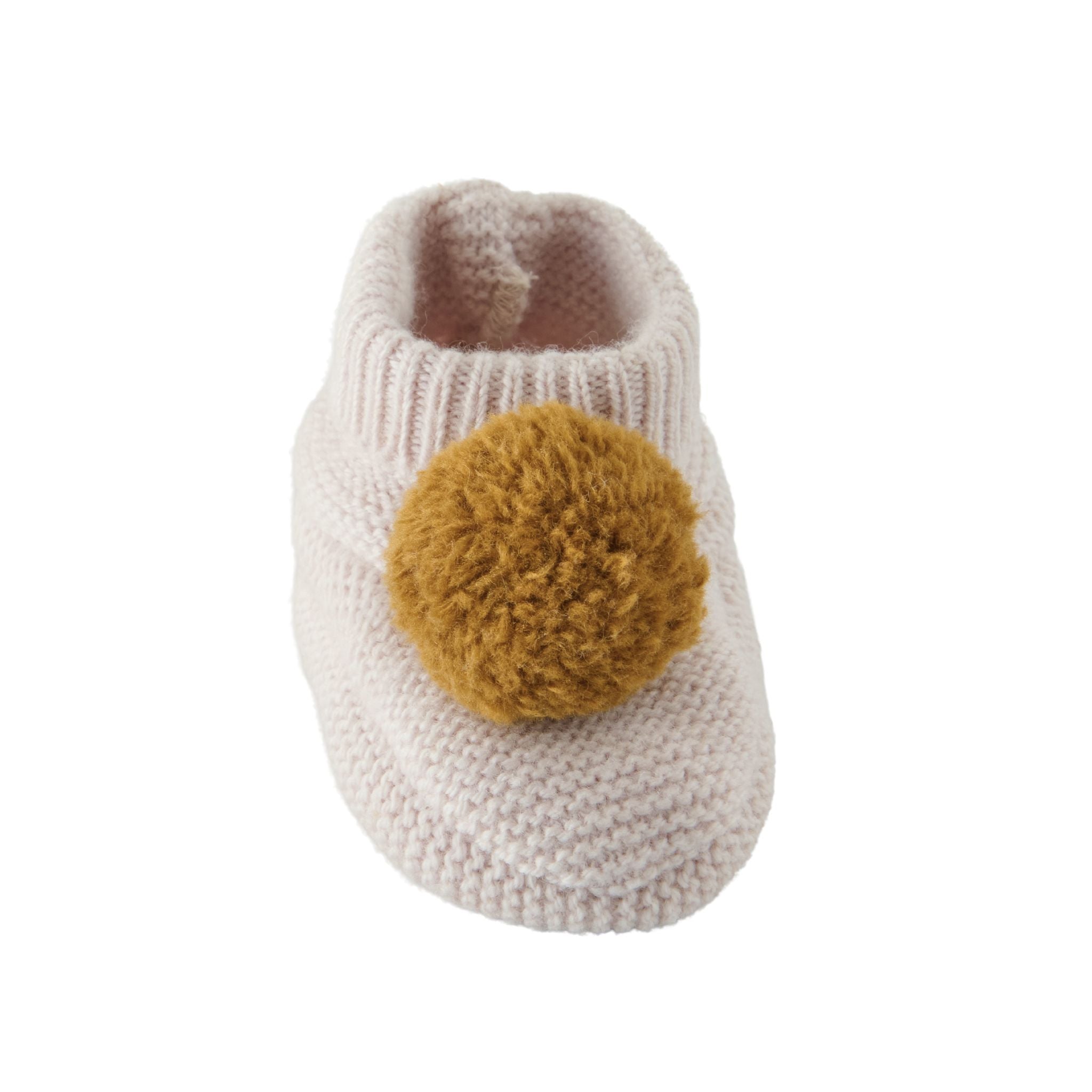 Wool Knit Pom Pom Bootie Booties Pehr Canada