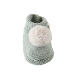 Wool Knit Pom Pom Bootie Booties Pehr Canada