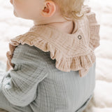 Pehr-Muslin Gauze Ruffle Bib Set of 2 - Fawn & Sienna - Baby - 6