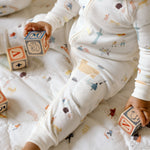 Pehr-Ribbed Baby Footless Sleeper-Explore the World-2