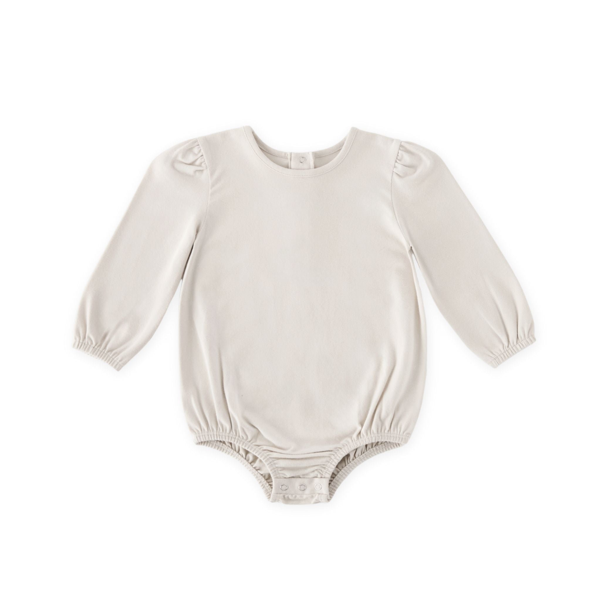Pehr-Essentials Puff Sleeve One-Piece-Natural-Baby-1