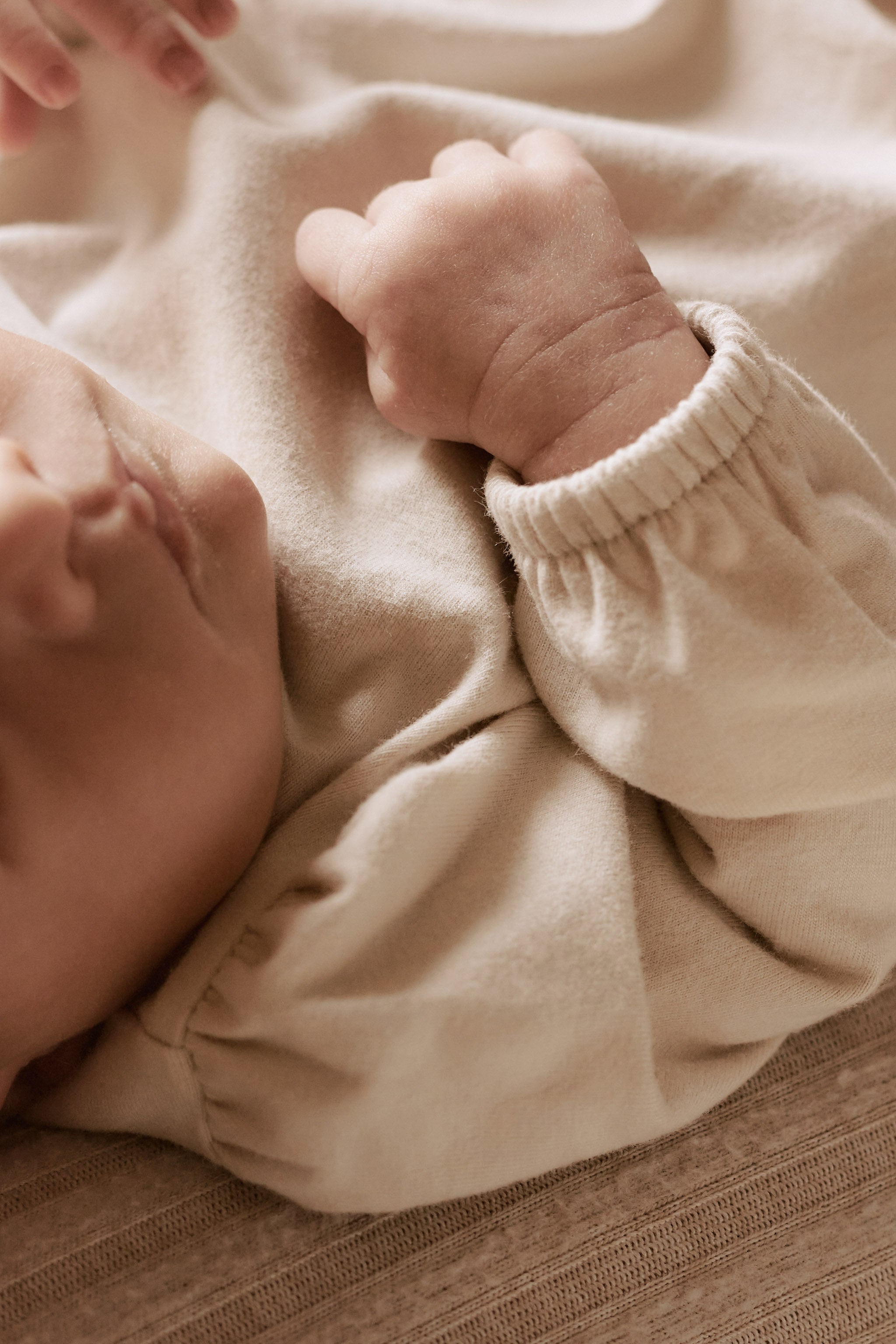 Pehr-Essentials Puff Sleeve One-Piece-Natural-Baby-5