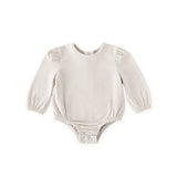 Pehr-Essentials Puff Sleeve One-Piece-Natural-Newborn-1