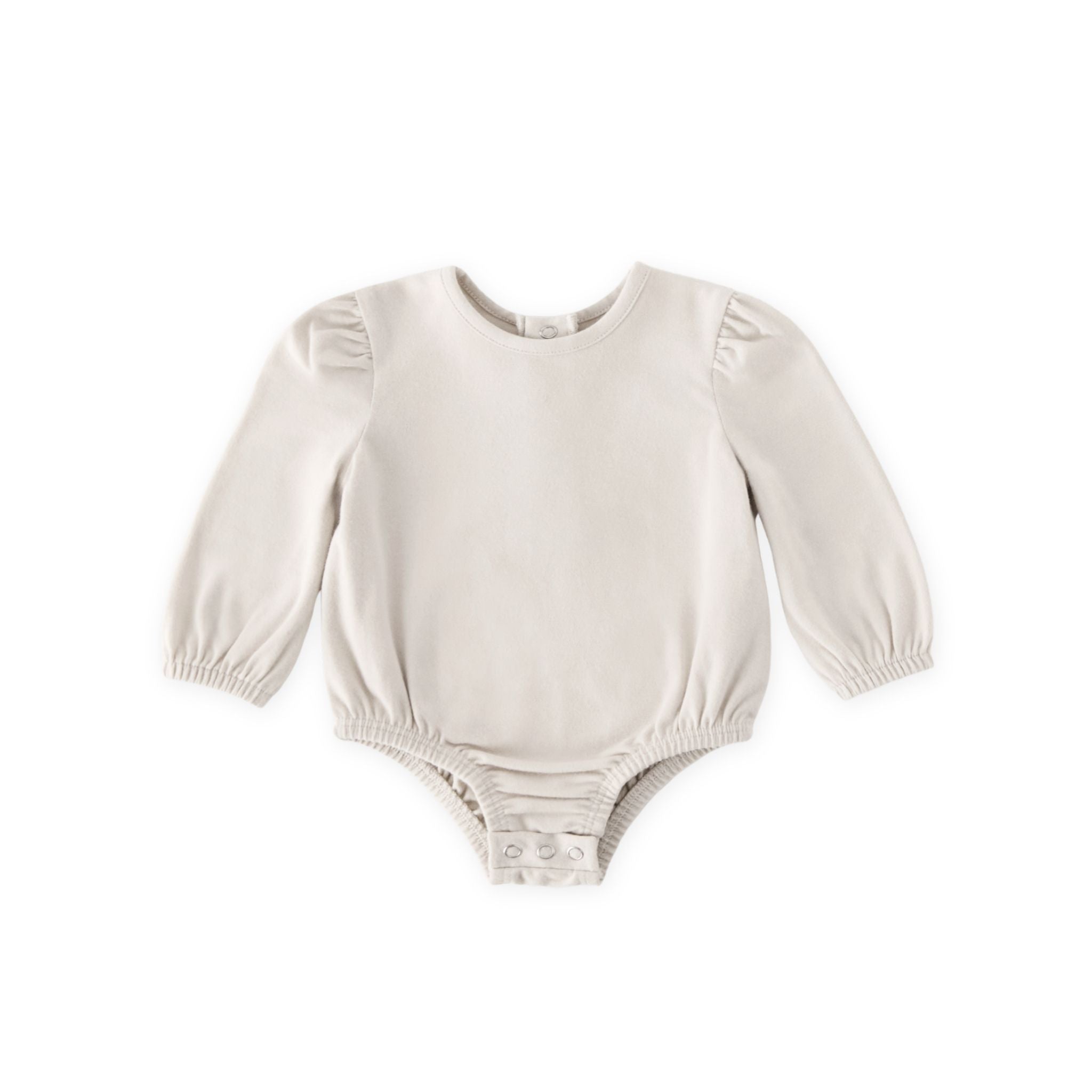 Pehr-Essentials Puff Sleeve One-Piece-Natural-Newborn-1