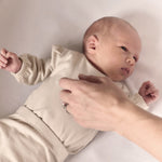 Pehr-Essentials Puff Sleeve One-Piece-Natural-Newborn-3