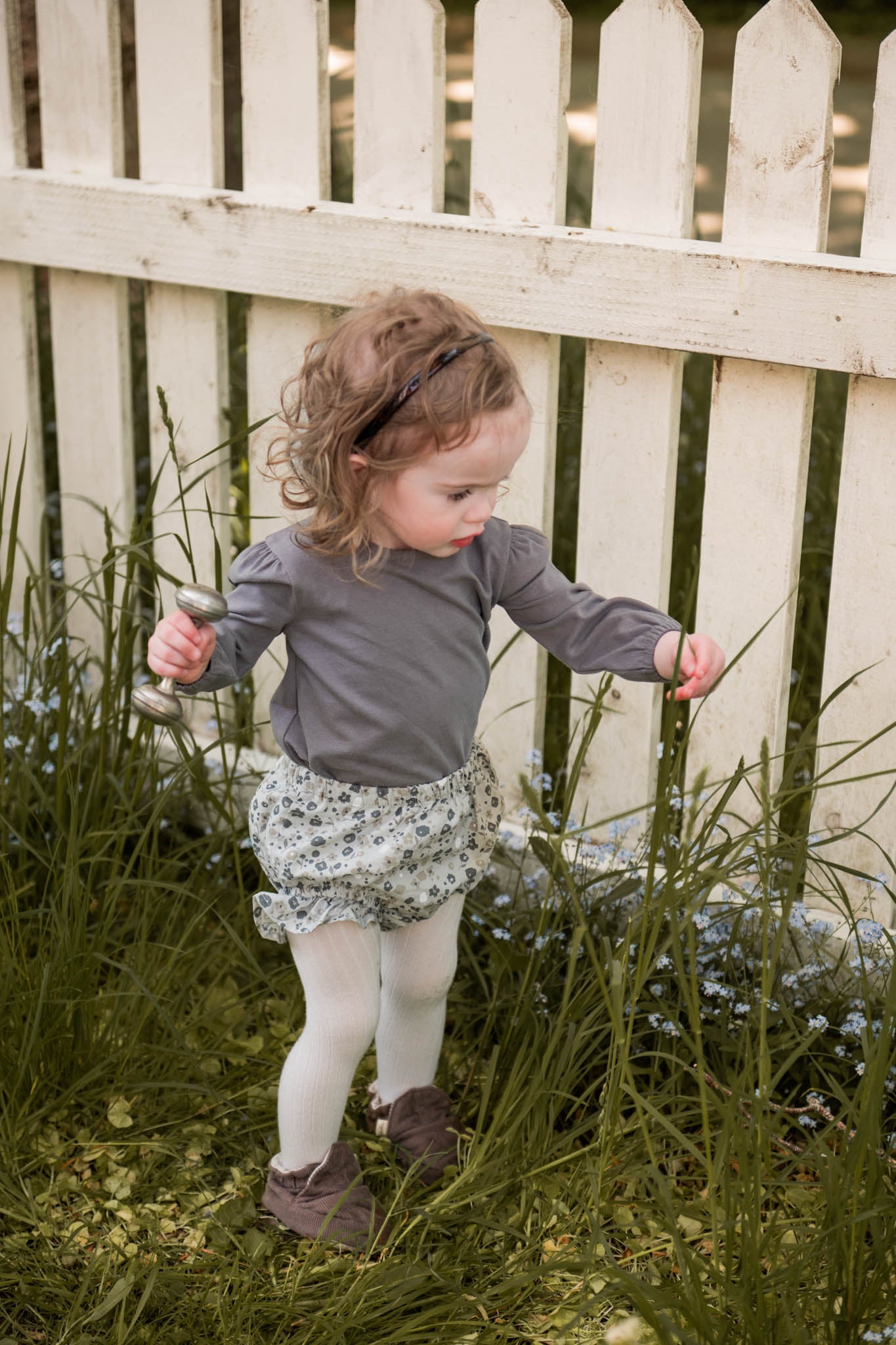 Pehr-Essentials Puff Sleeve One-Piece-Charcoal-Baby-2