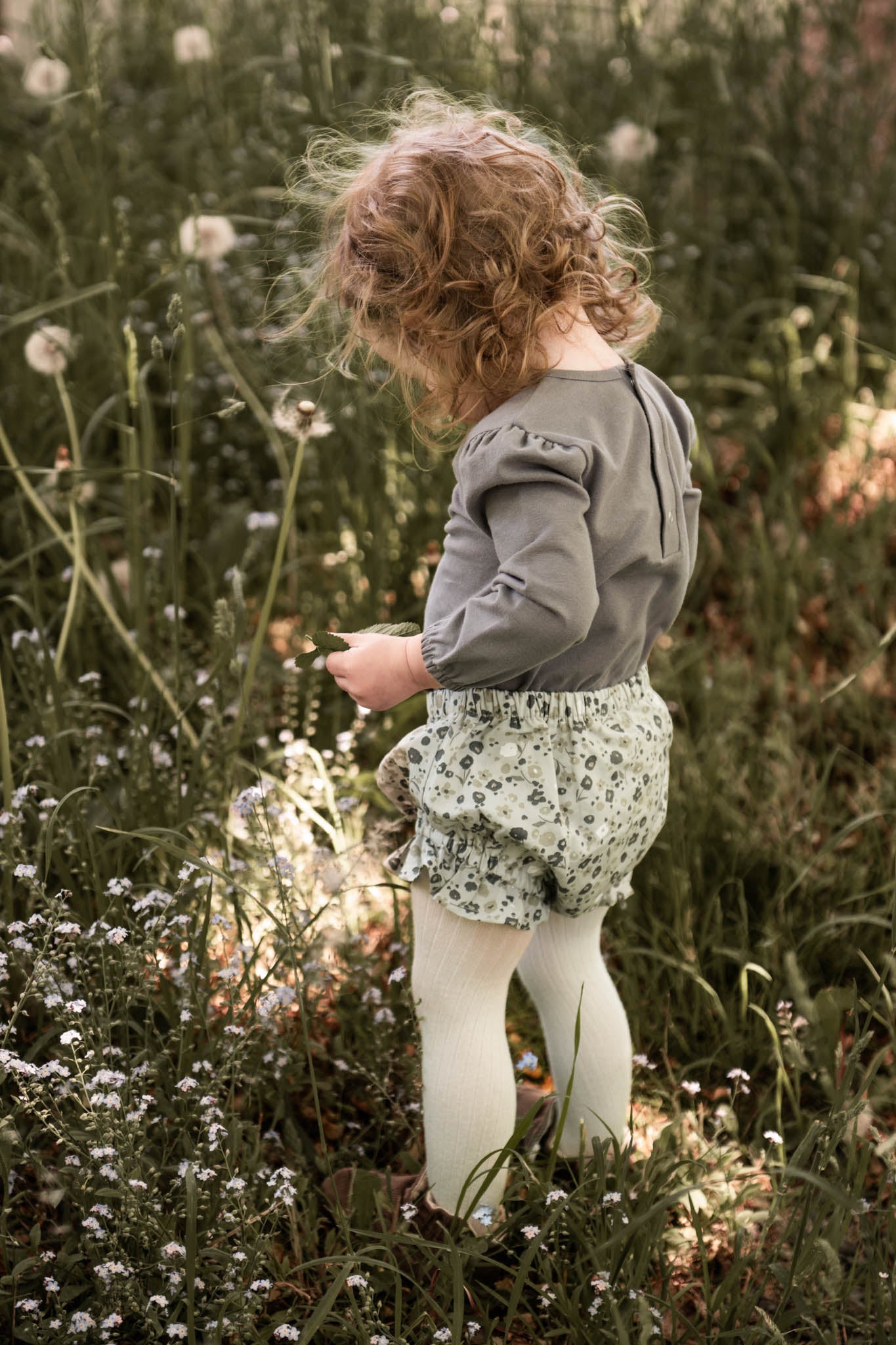 Pehr-Essentials Puff Sleeve One-Piece-Charcoal-Baby-3