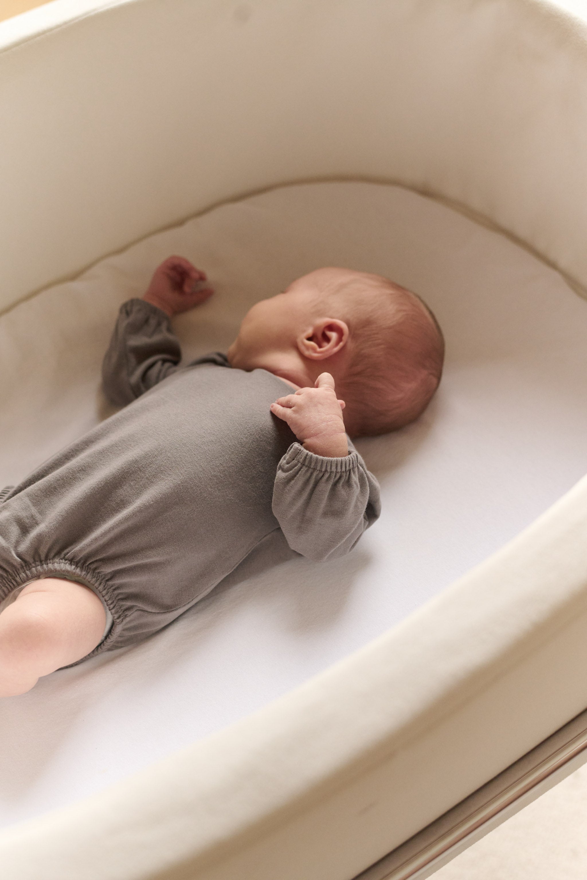 Pehr-Essentials Puff Sleeve One-Piece-Charcoal-Baby-6