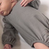 Pehr-Essentials Puff Sleeve One-Piece-Charcoal-Newborn-2