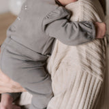 Pehr-Essentials Puff Sleeve One-Piece-Charcoal-Newborn-5