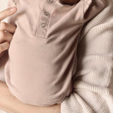 Pehr-Essentials Puff Sleeve One-Piece-Pale Pink-Newborn-3