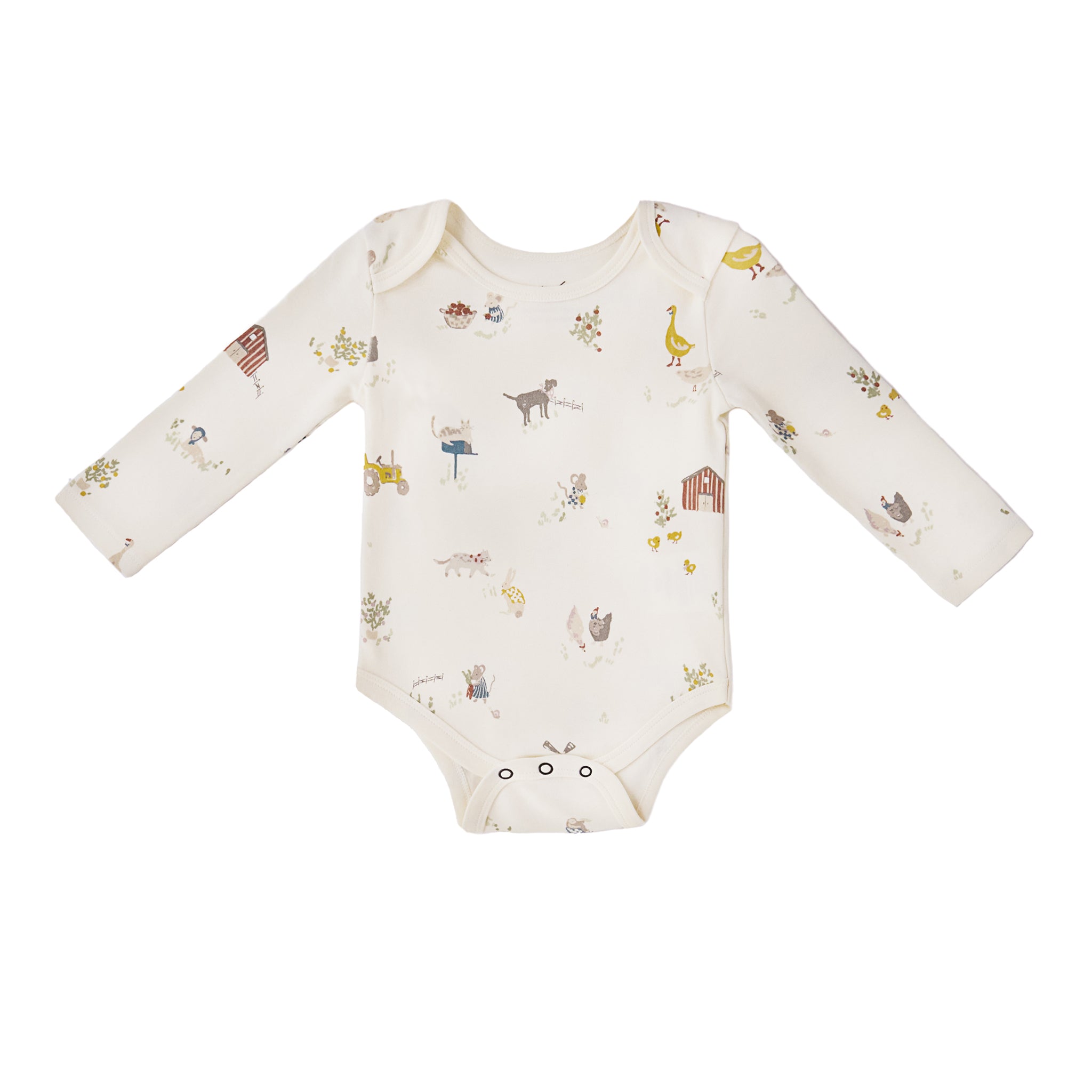 Lap Shoulder One-Piece One-Piece Pehr Canada On the Farm 0 - 3 mos.