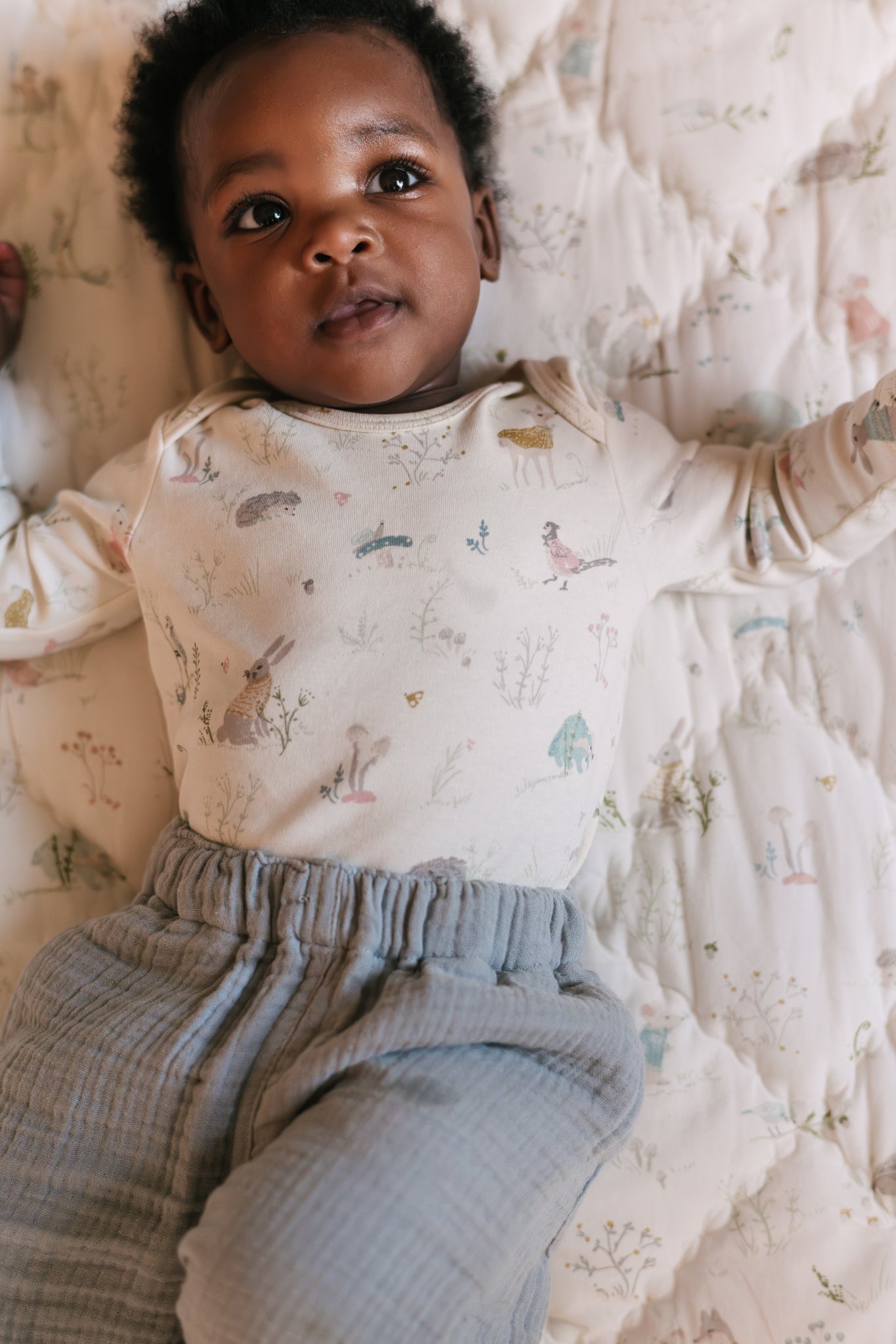 Lap Shoulder One-Piece - Forest Fable