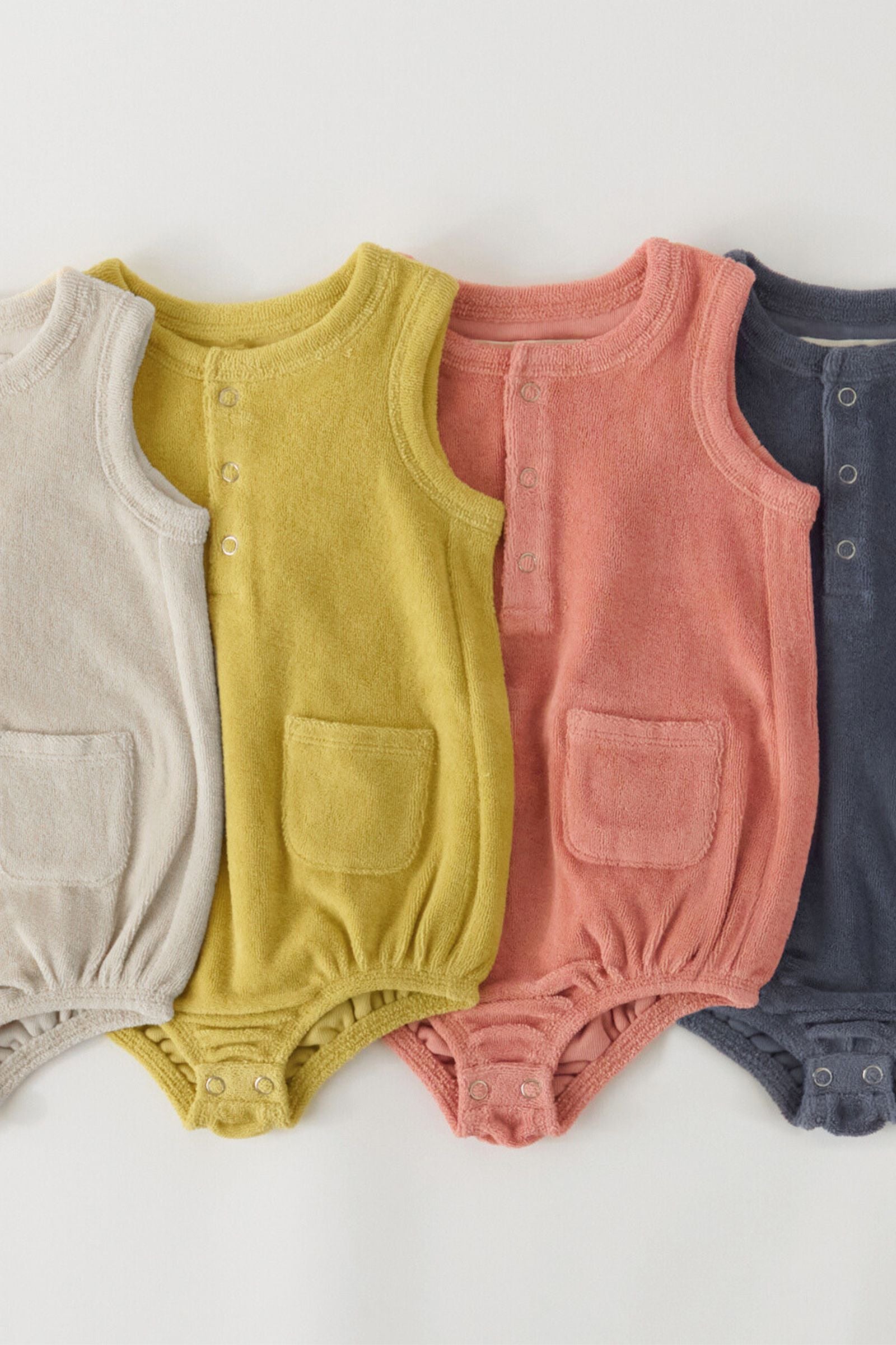 Classic Terry Pocket One Piece - Citrus