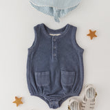 Classic Terry Pocket One Piece - Ocean