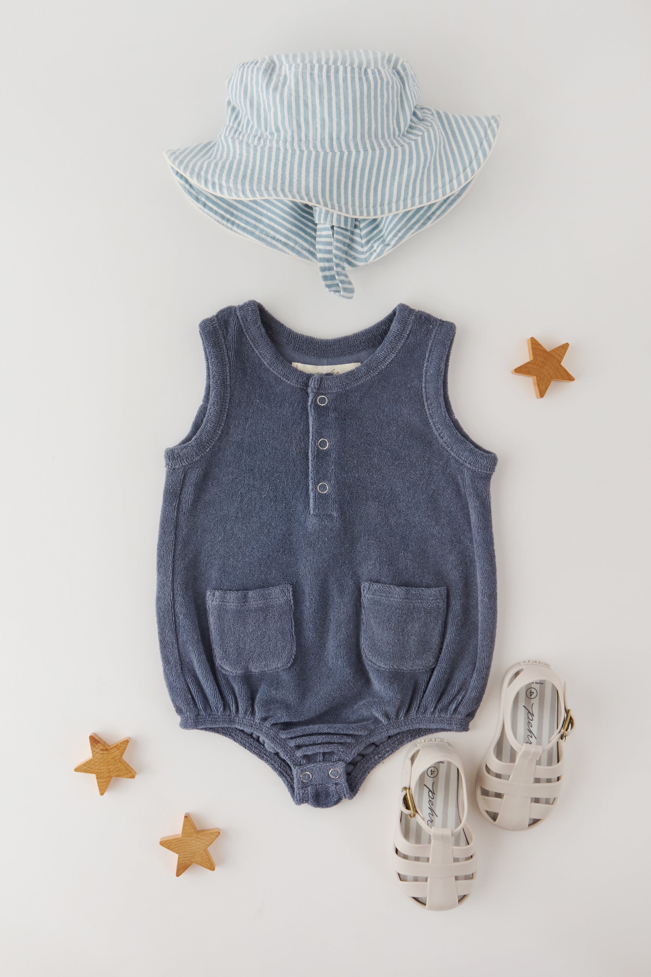 Classic Terry Pocket One Piece - Ocean