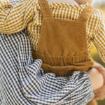 Pehr-Gingham Long Sleeve One-Piece-Dijon-4