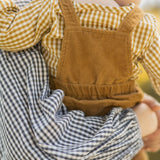 Pehr-Gingham Long Sleeve One-Piece-Dijon-4