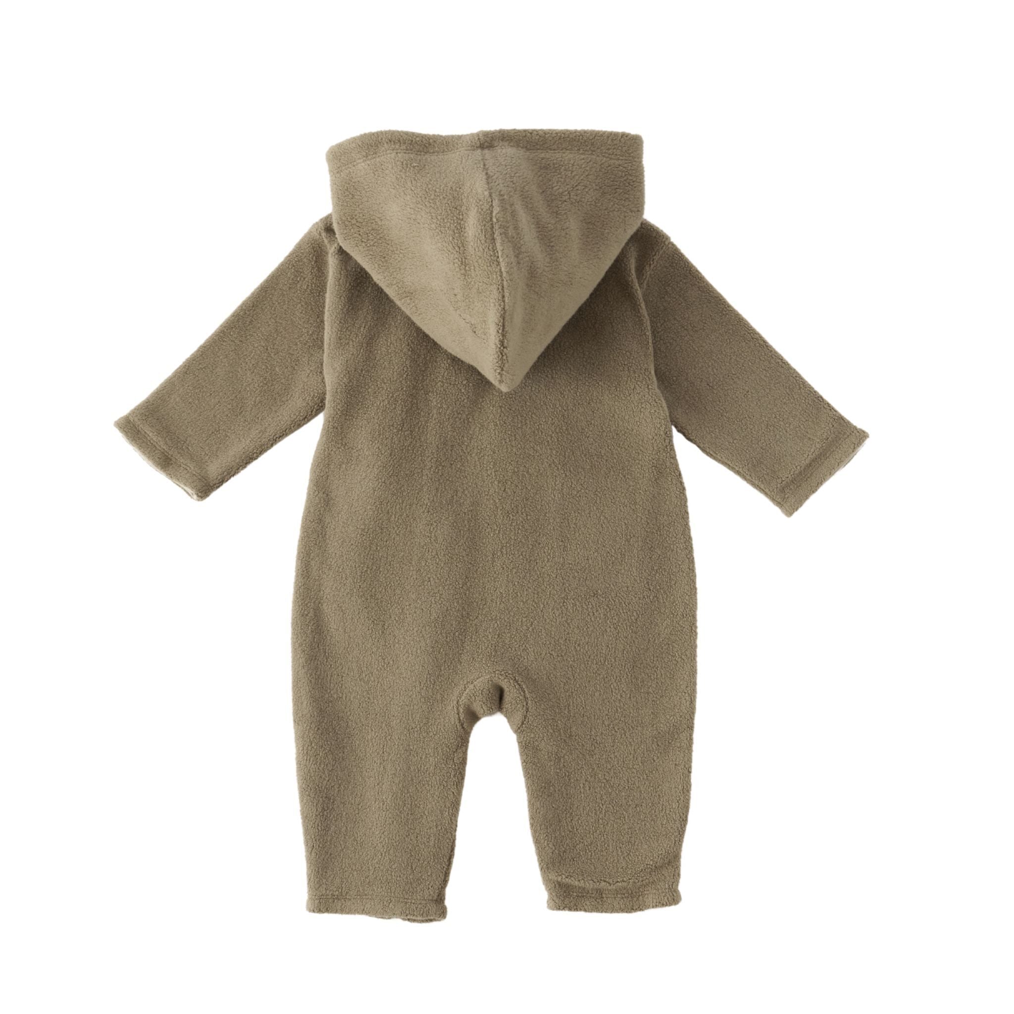 Pehr-Teddy Fleece Baby Suit-Moss-5