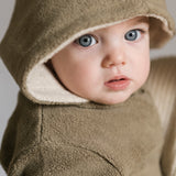 Pehr-Teddy Fleece Baby Suit-Moss-4