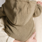 Pehr-Teddy Fleece Baby Suit-Moss-5