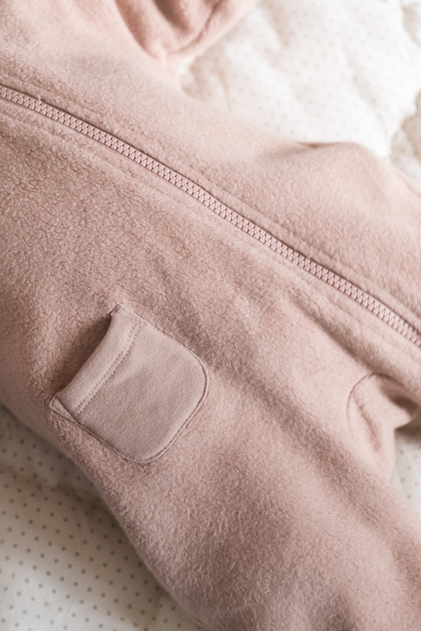 Pehr-Teddy Fleece Baby Suit-Rose Pink-3