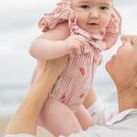 Seersucker One-piece- Shell Belle