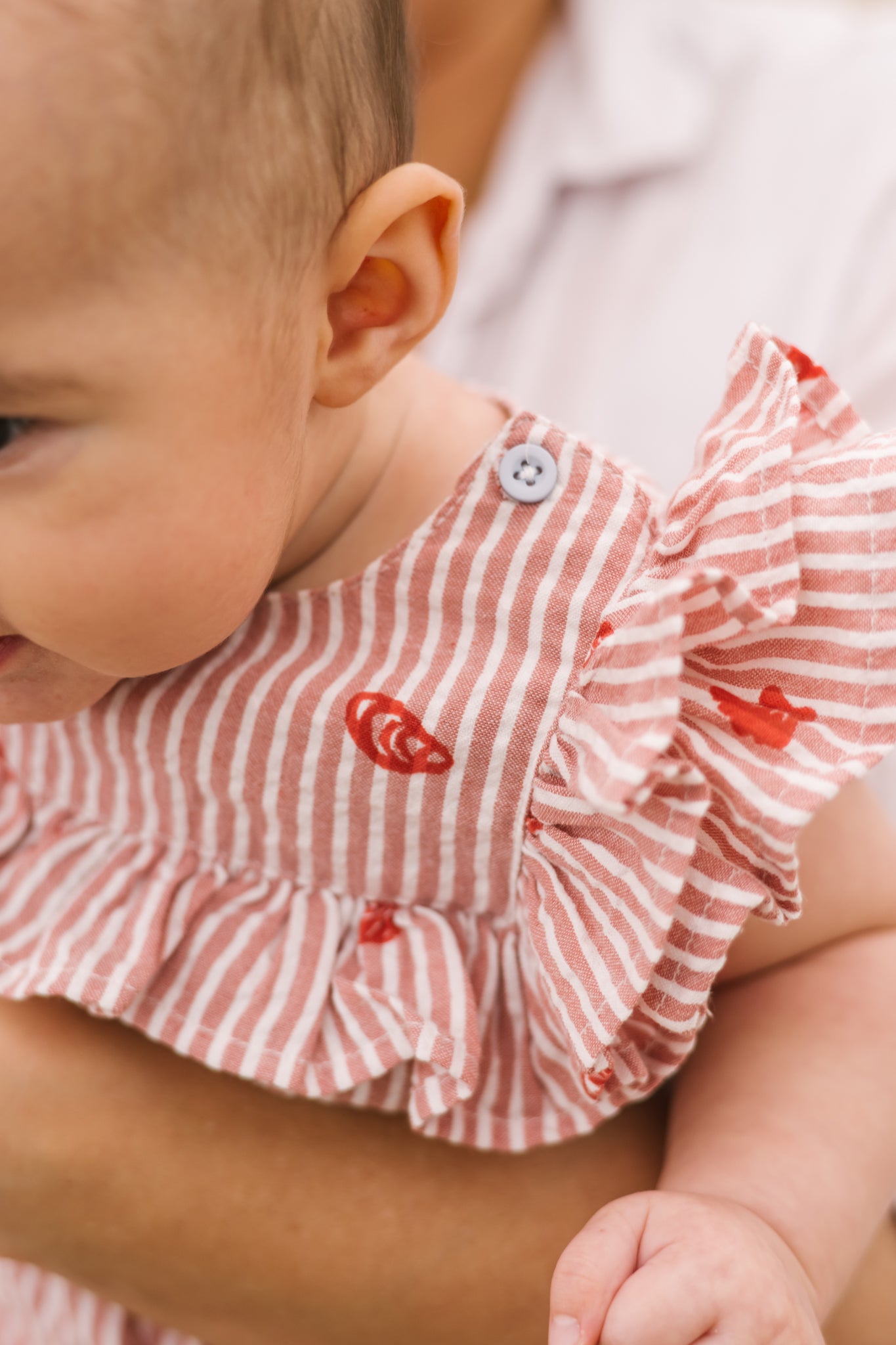 Seersucker One-piece- Shell Belle