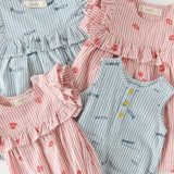 Seersucker One-piece- Shell Belle