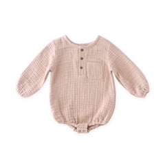 pehr-muslin gauze one piece-fawn-baby-1