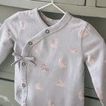 Pehr-The Littles Long Sleeve Kimono One Piece-Hoppy Bunny-Baby-5