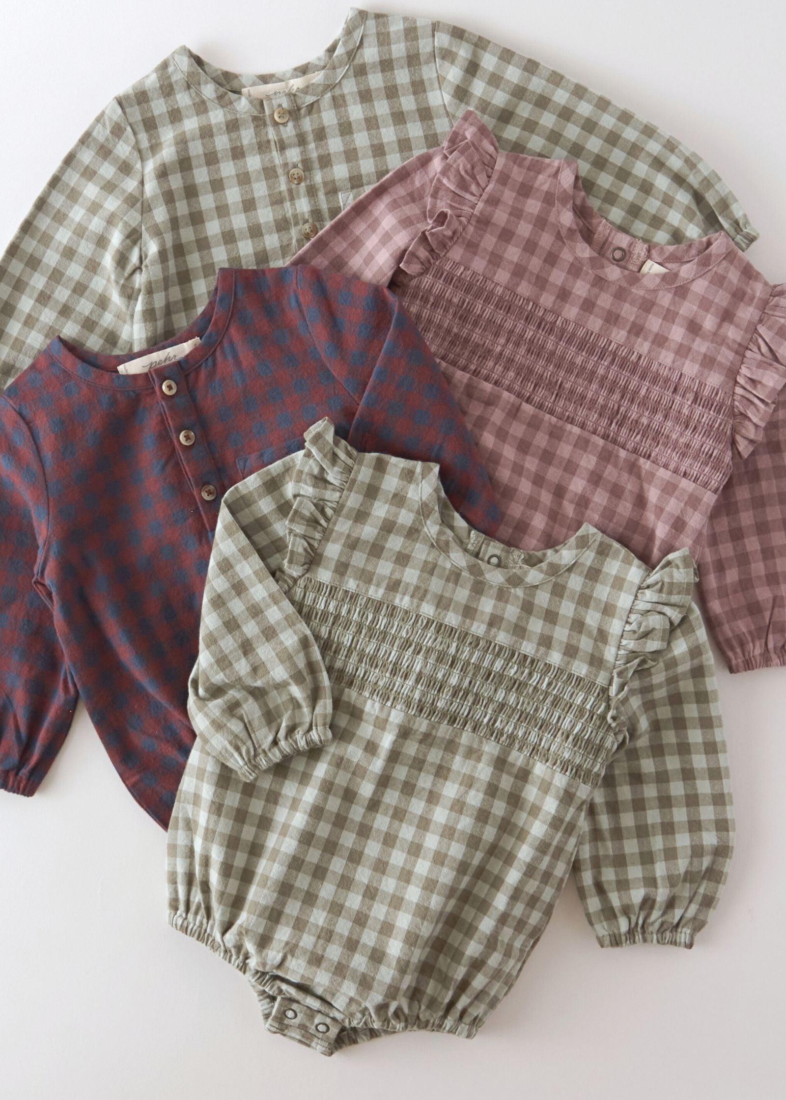 Pehr-Flannel Long Sleeve One-Piece-Mulberry/Ink-6