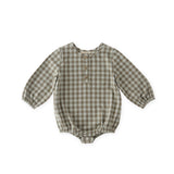 Pehr-Flannel Long Sleeve One-Piece-Sage/Light Sage-1