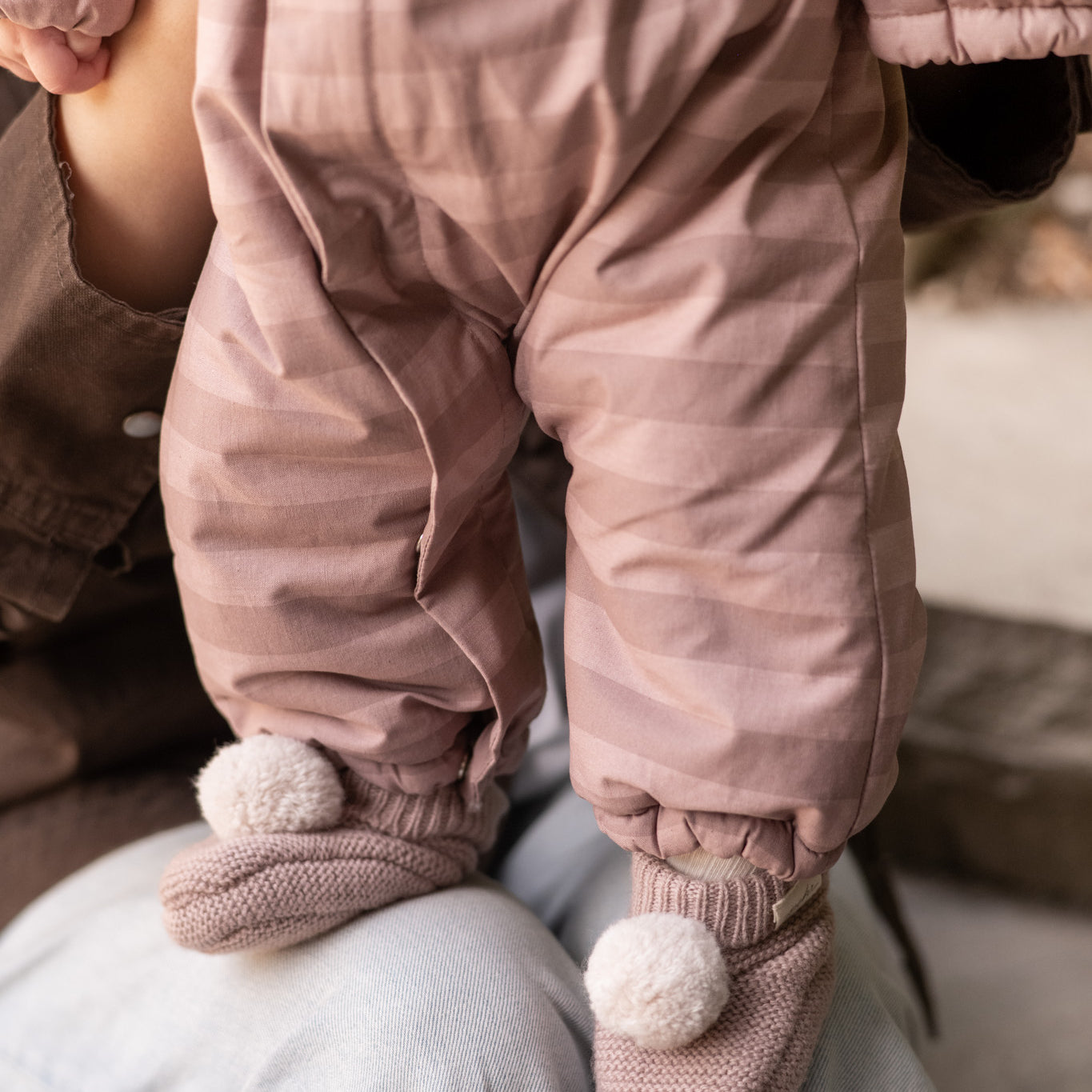 Pehr-Sherpa Lined Storm Splash Suit with Ruffles-Thistle Stripe-3