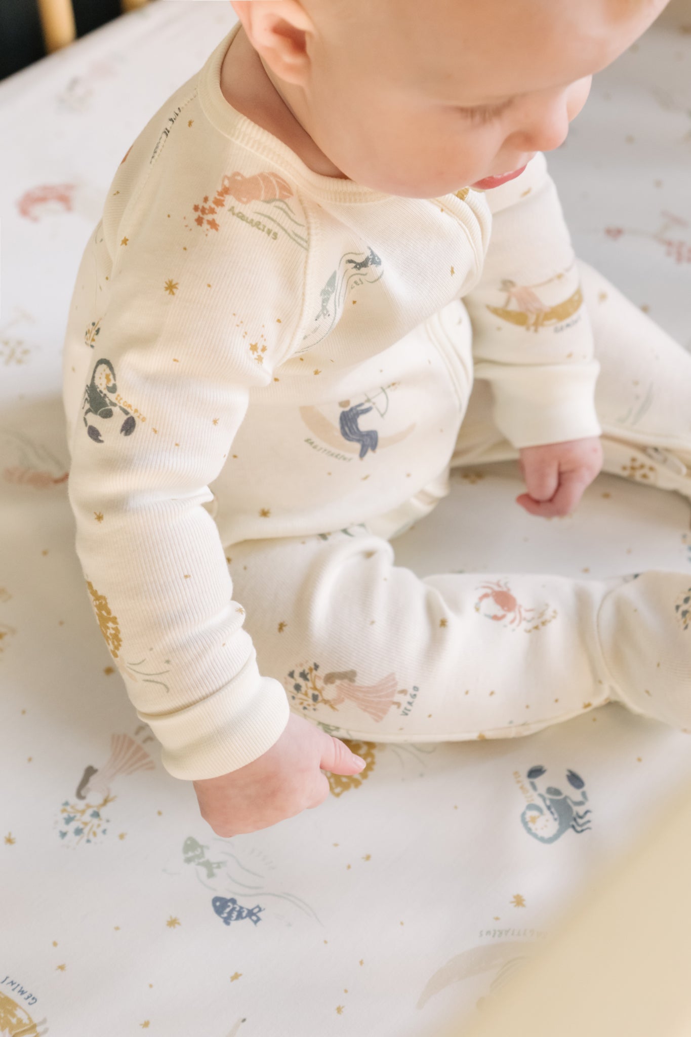 Pehr-Ribbed Baby Sleeper - Zodiac-6