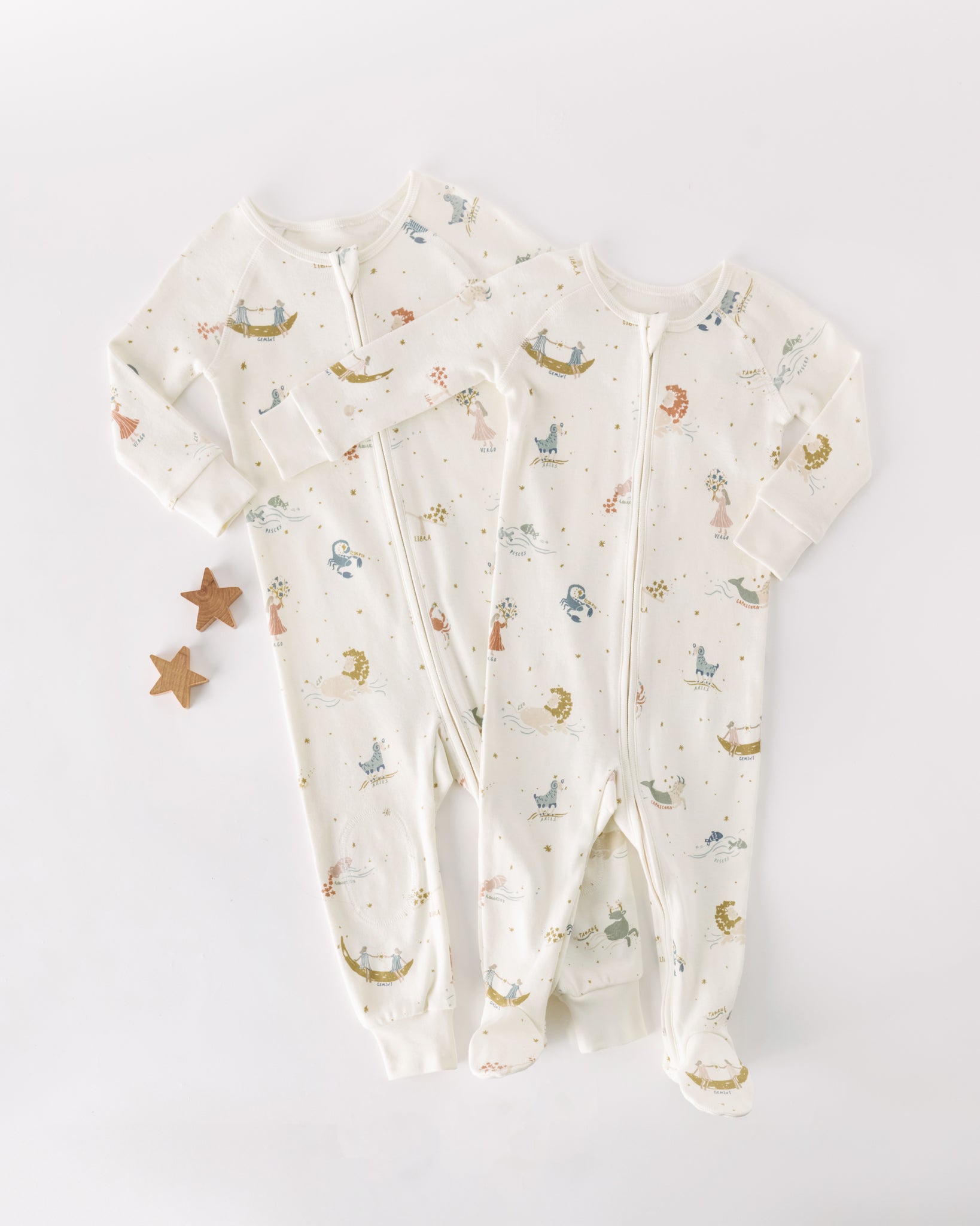 Pehr-Ribbed Baby Sleeper - Zodiac-7