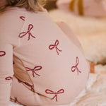 Pehr-Ribbed Baby Sleeper-With a Bow-4