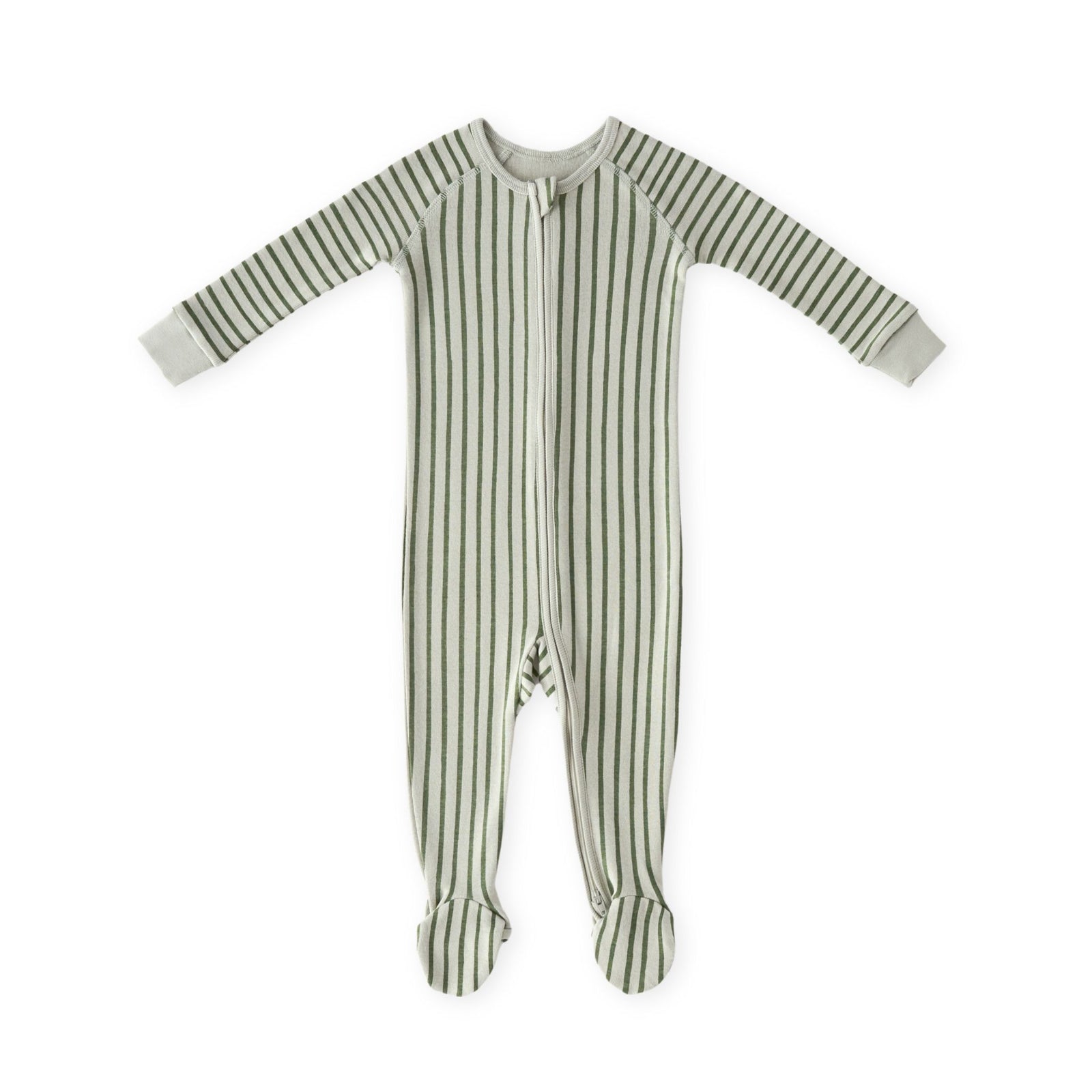 Ribbed Baby Sleeper Sleep Pehr Canada Stripes Away Evergreen 0 - 3 mos. 