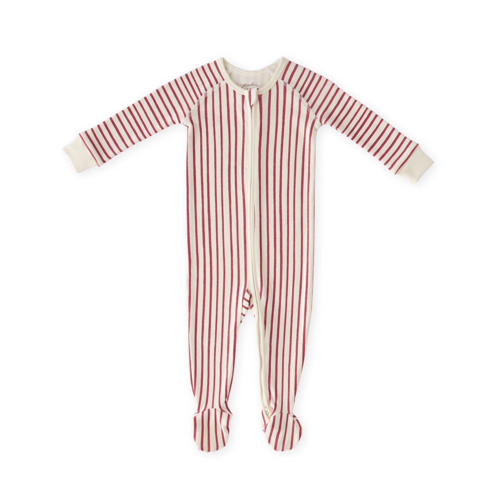 Ribbed Baby Sleeper Sleep Pehr Canada Stripes Away Berry 0 - 3 mos. 