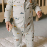 Pehr-Ribbed Baby Sleeper-Rush Hour Mist-3