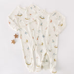 Pehr-Ribbed Baby Footless Sleeper-Zodiac-6